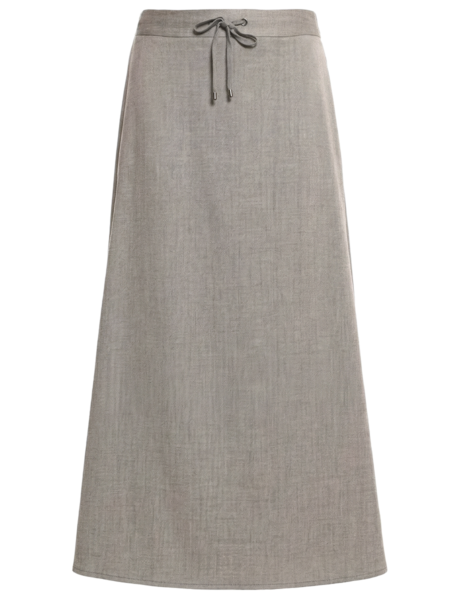Юбка изо льна и вискозы