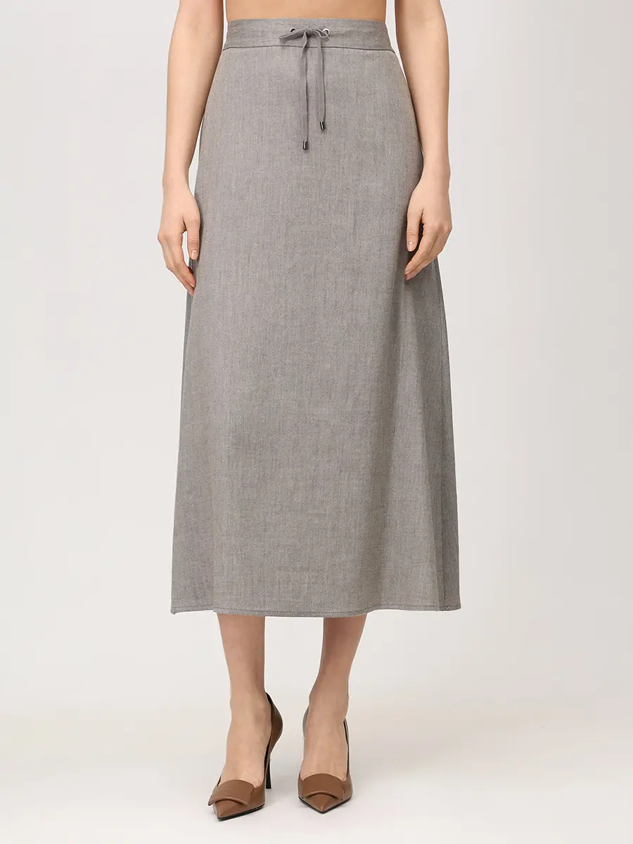 Юбка изо льна и вискозы