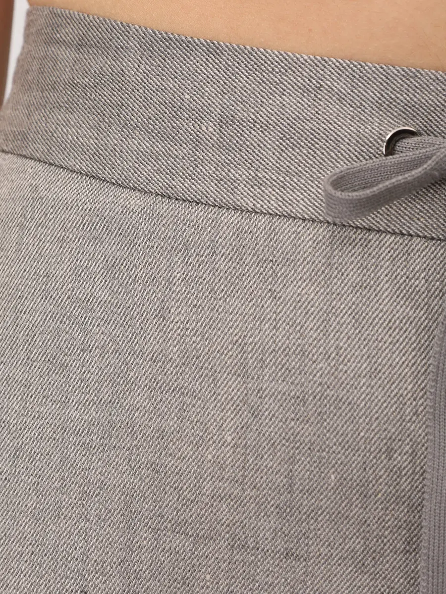 Юбка изо льна и вискозы