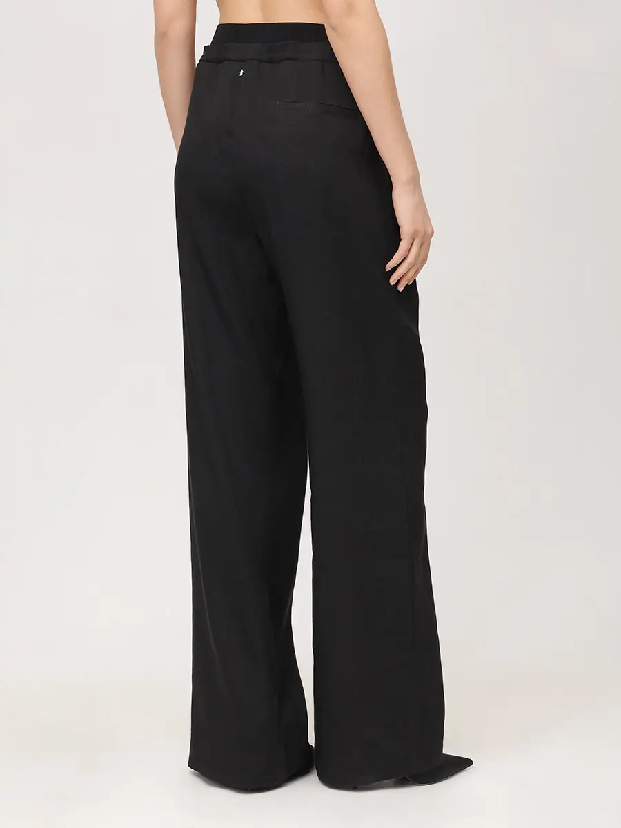 Брюки изо льна и вискозы