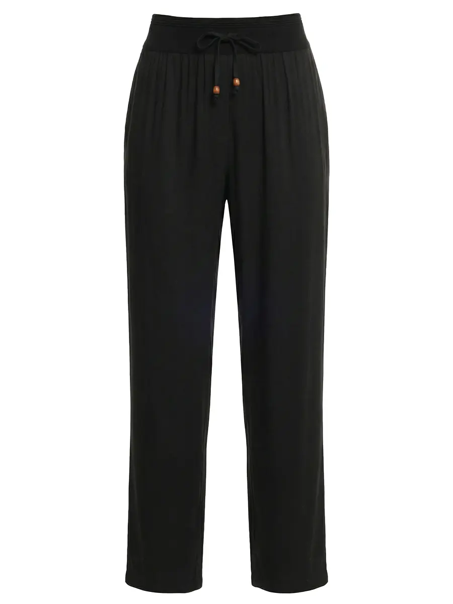 Брюки изо льна и вискозы