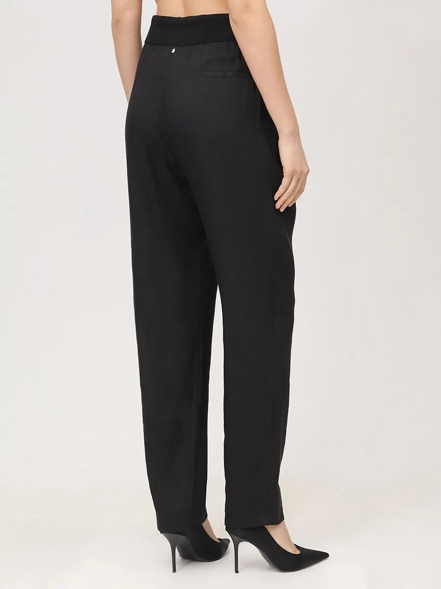 Брюки изо льна и вискозы