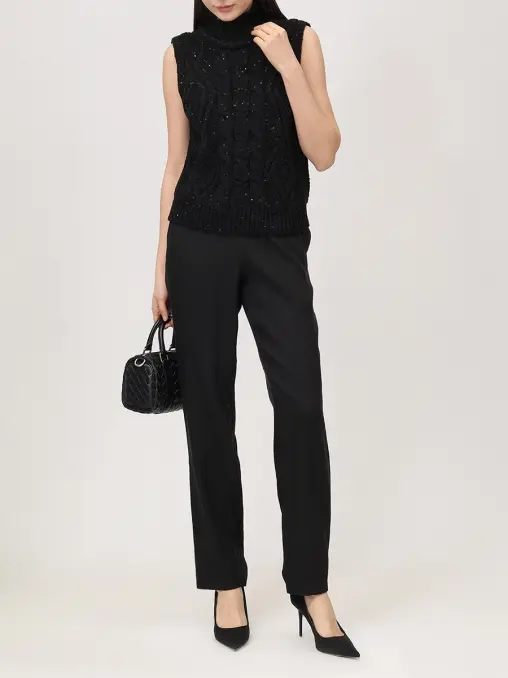 Брюки изо льна и вискозы LORENA ANTONIAZZI