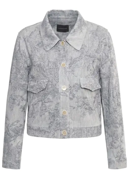 Жакет из хлопка и льна LORENA ANTONIAZZI