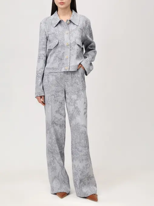 Жакет из хлопка и льна LORENA ANTONIAZZI