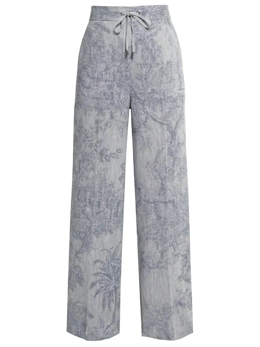 Брюки из хлопка и льна