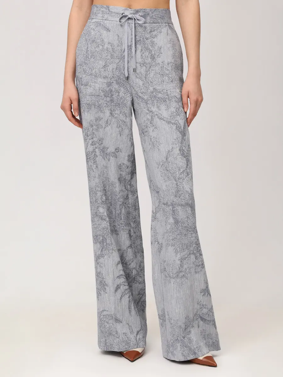 Брюки из хлопка и льна