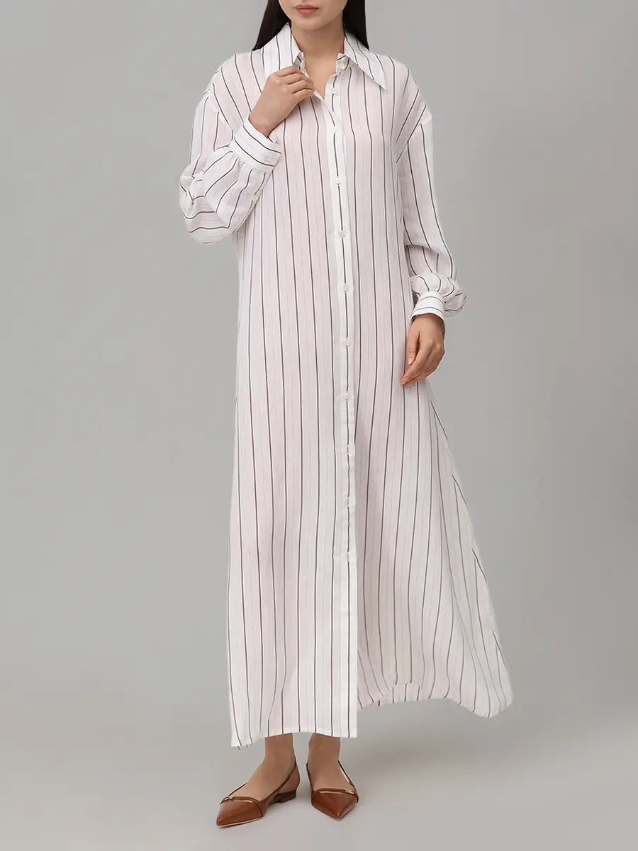 Платье из шелка и вискозы