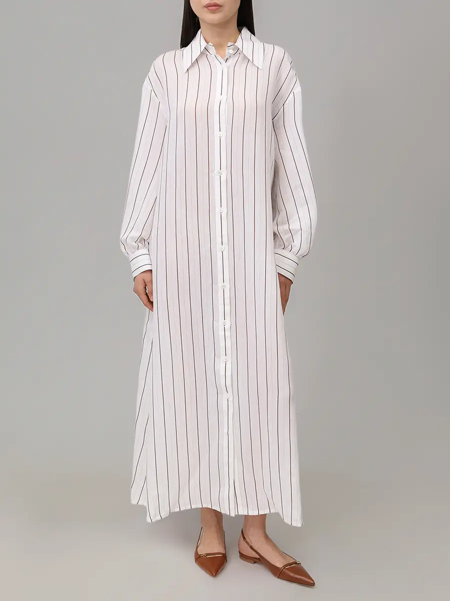 Платье из шелка и вискозы