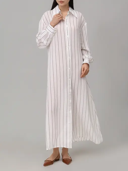 Платье из шелка и вискозы LORENA ANTONIAZZI