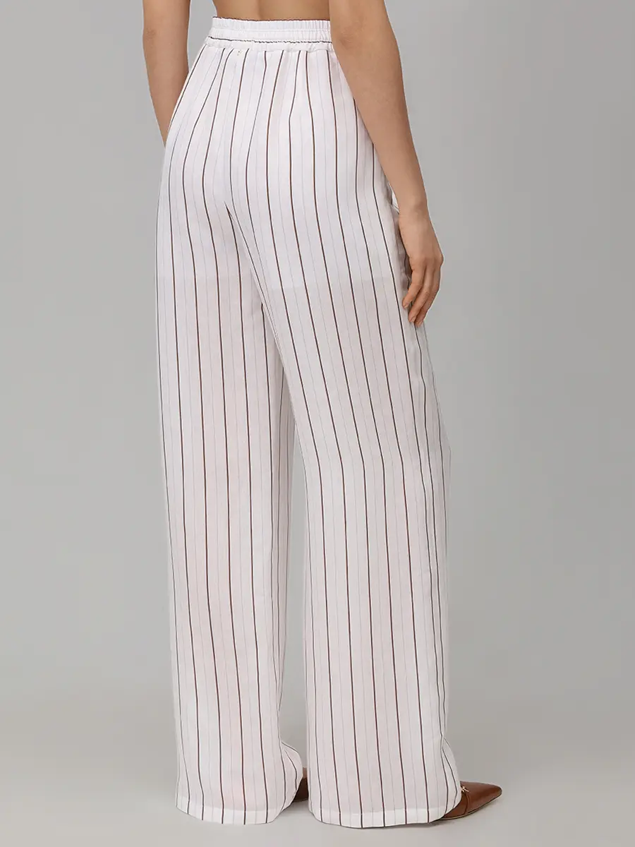 Брюки из шелка и вискозы