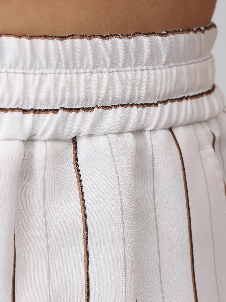 Брюки из шелка и вискозы