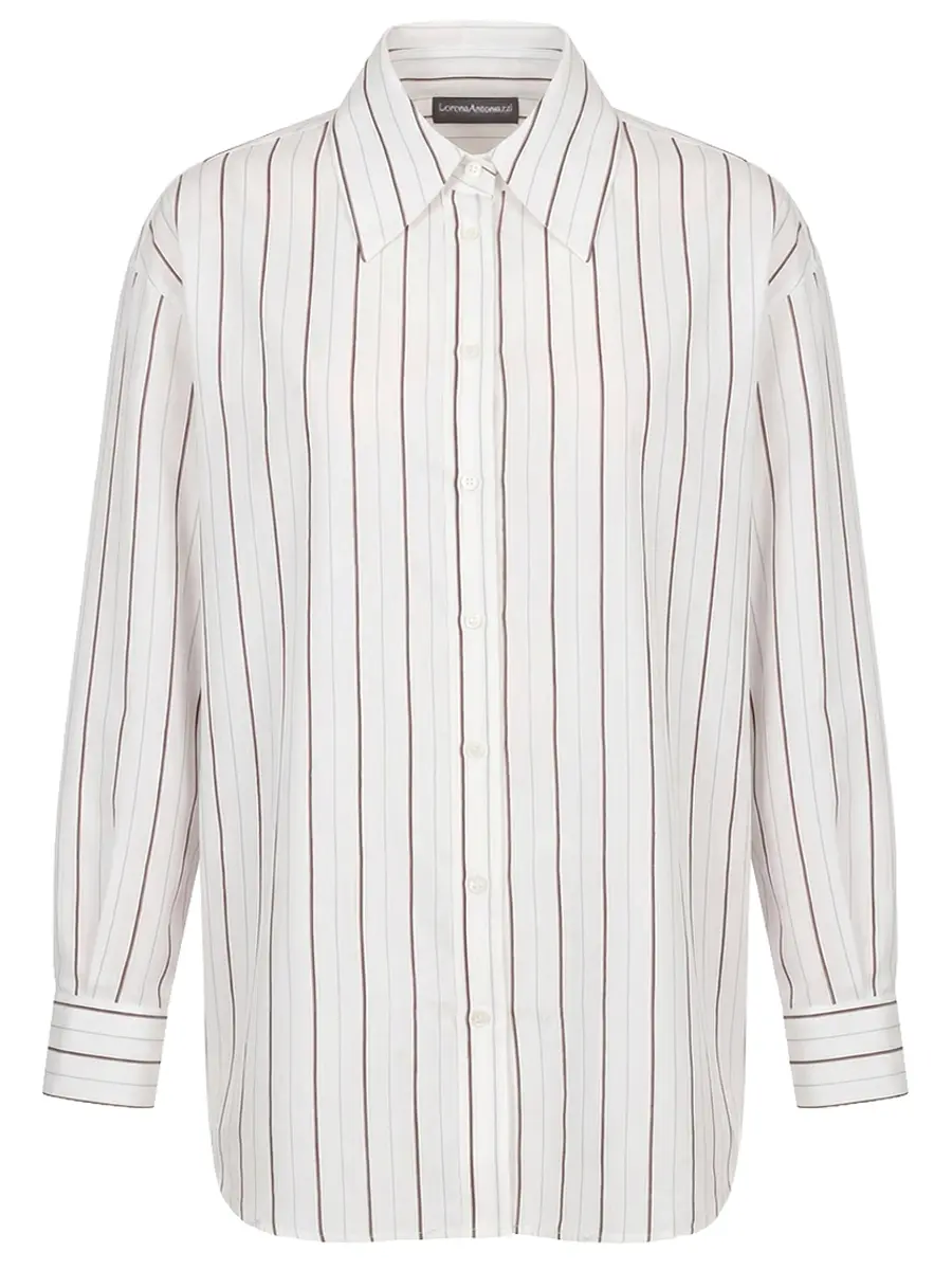 Рубашка из шелка и вискозы