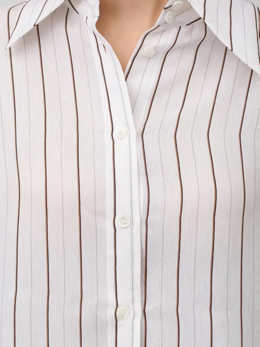 Рубашка из шелка и вискозы