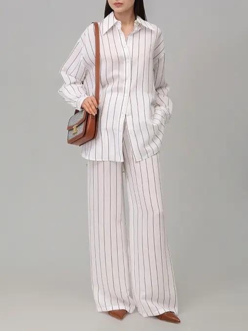 Рубашка из шелка и вискозы LORENA ANTONIAZZI