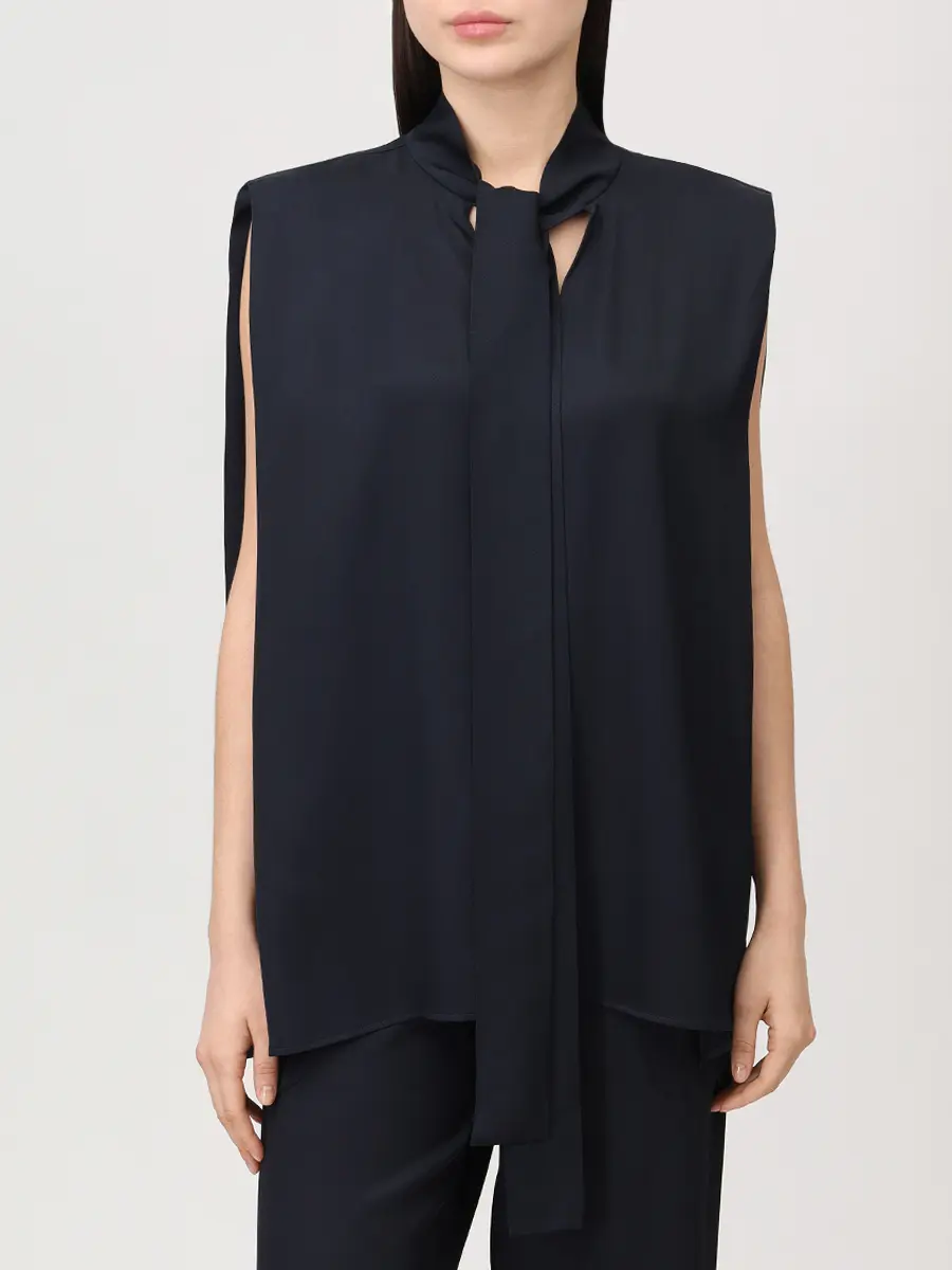 Блуза однотонная