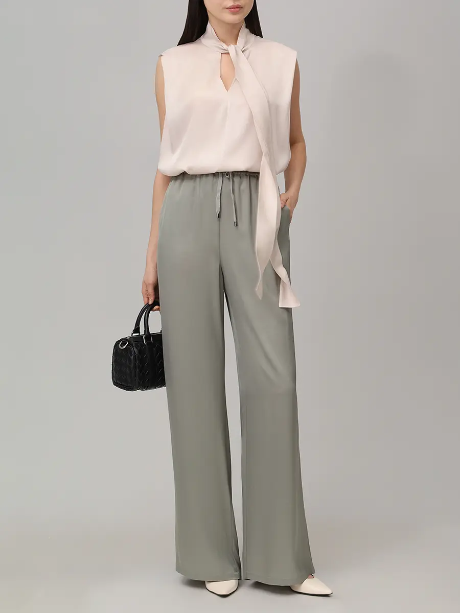 Блуза однотонная