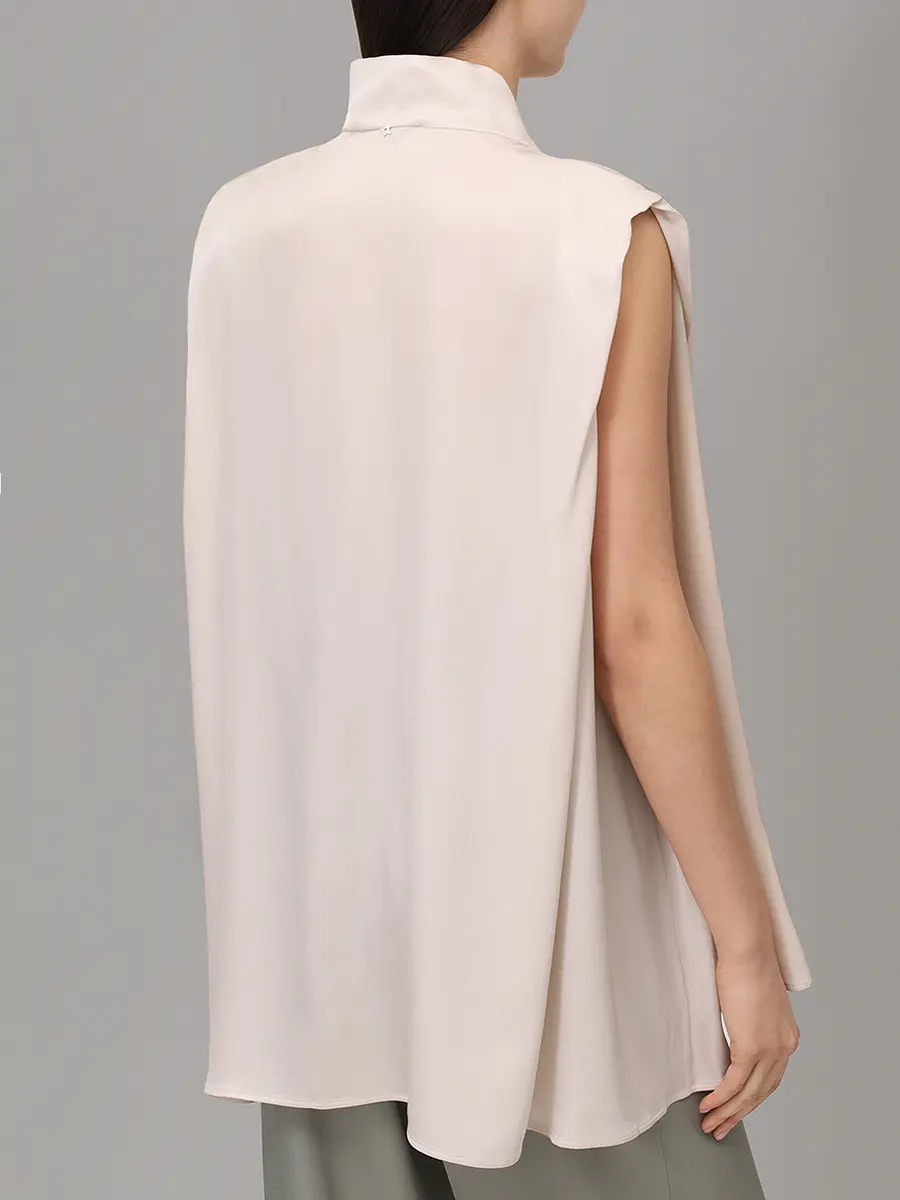 Блуза однотонная