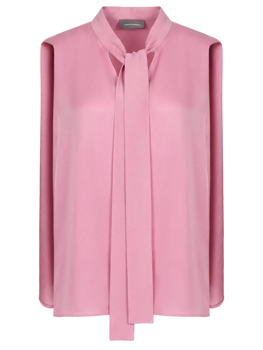 Блуза однотонная