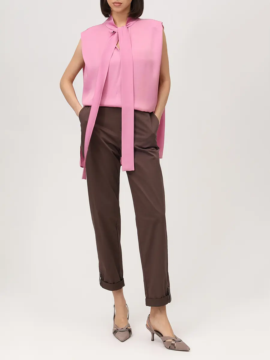 Блуза однотонная