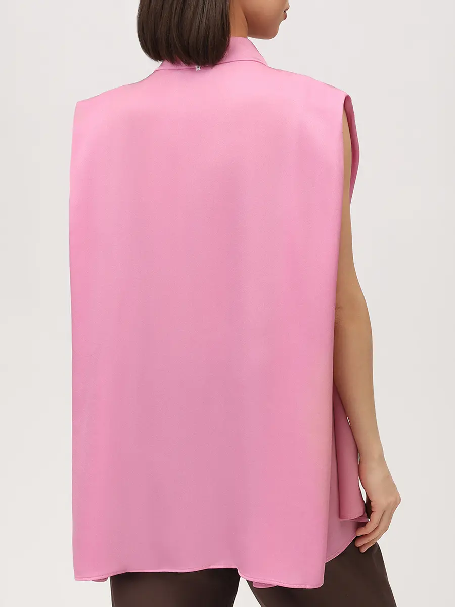 Блуза однотонная