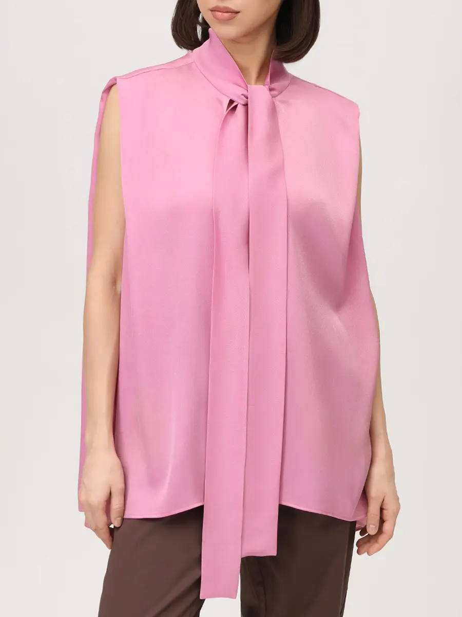 Блуза однотонная