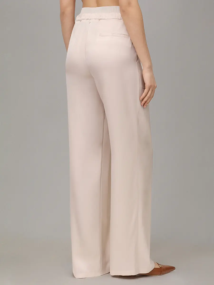 Брюки атласные