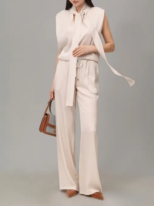 Брюки атласные LORENA ANTONIAZZI