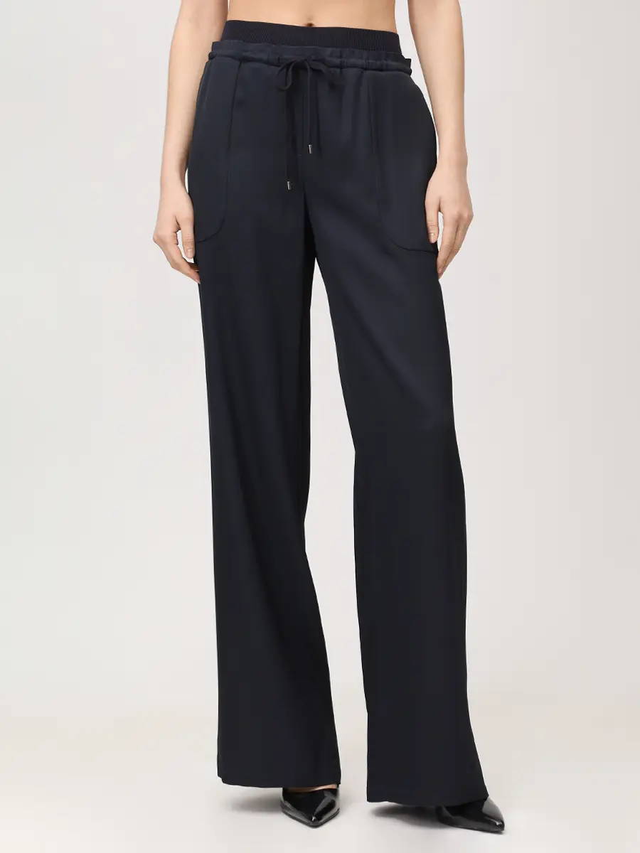 Брюки атласные