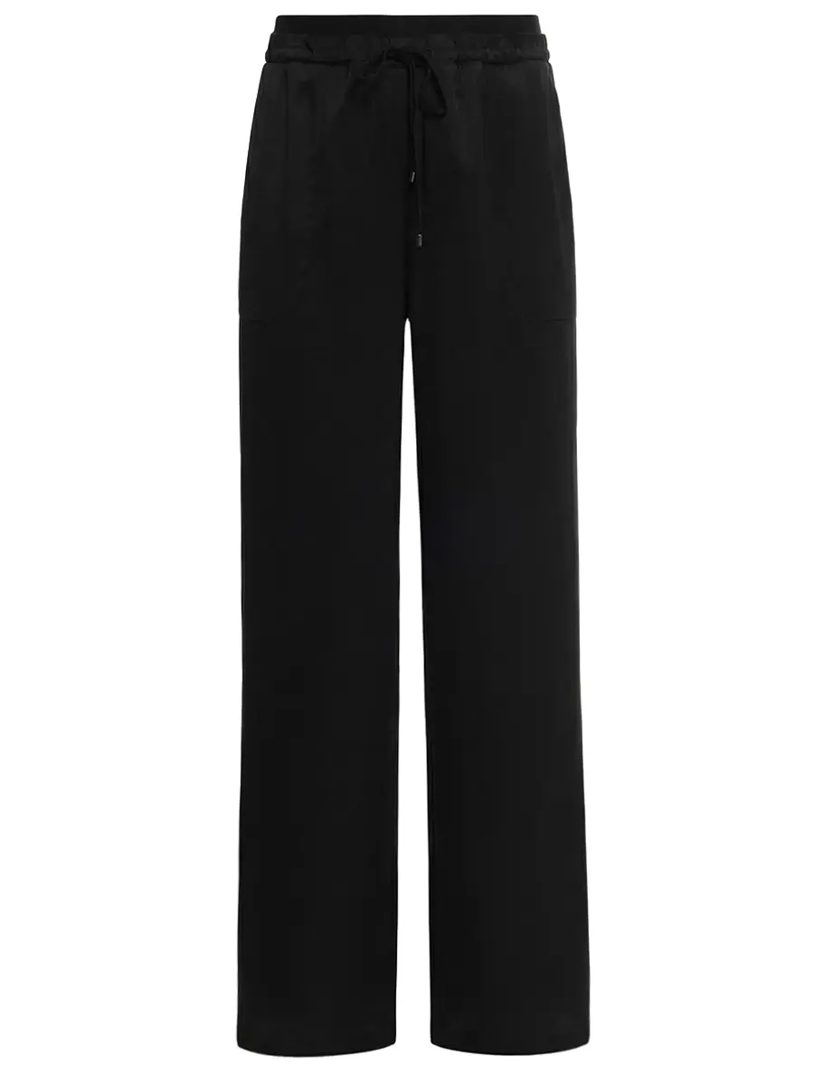 Брюки атласные