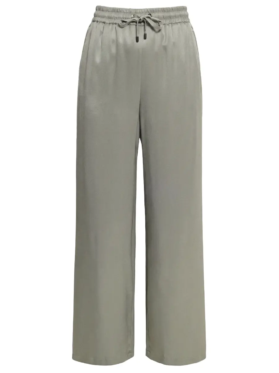 Брюки атласные