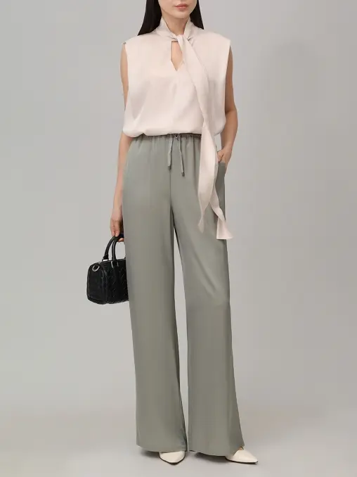 Брюки атласные LORENA ANTONIAZZI