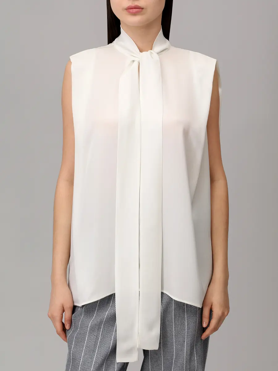 Блуза однотонная