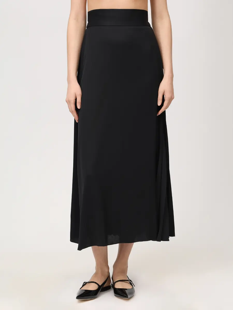 Юбка однотонная