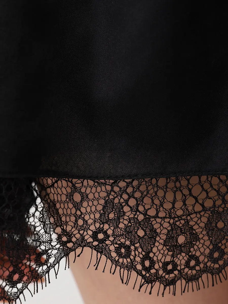 Платье-блуза с кружевом