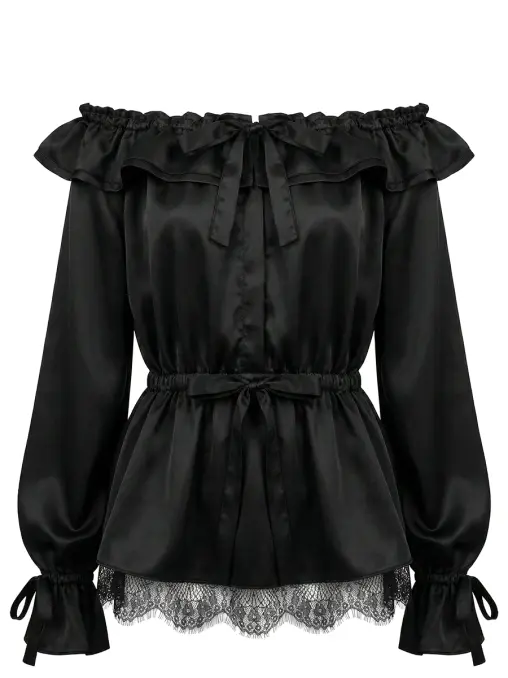 Платье-блуза с кружевом YULIA SKALATSKAYA