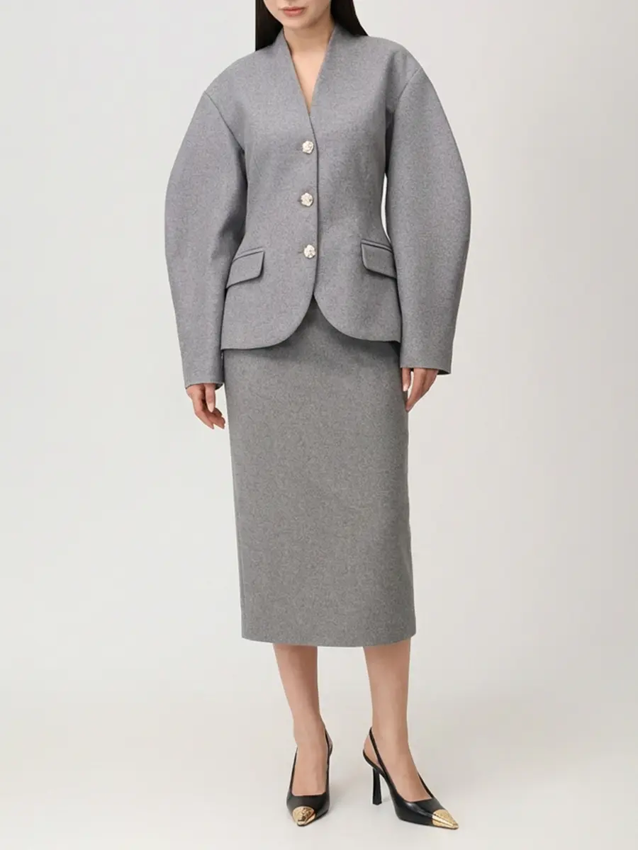 Жакет шерстяной