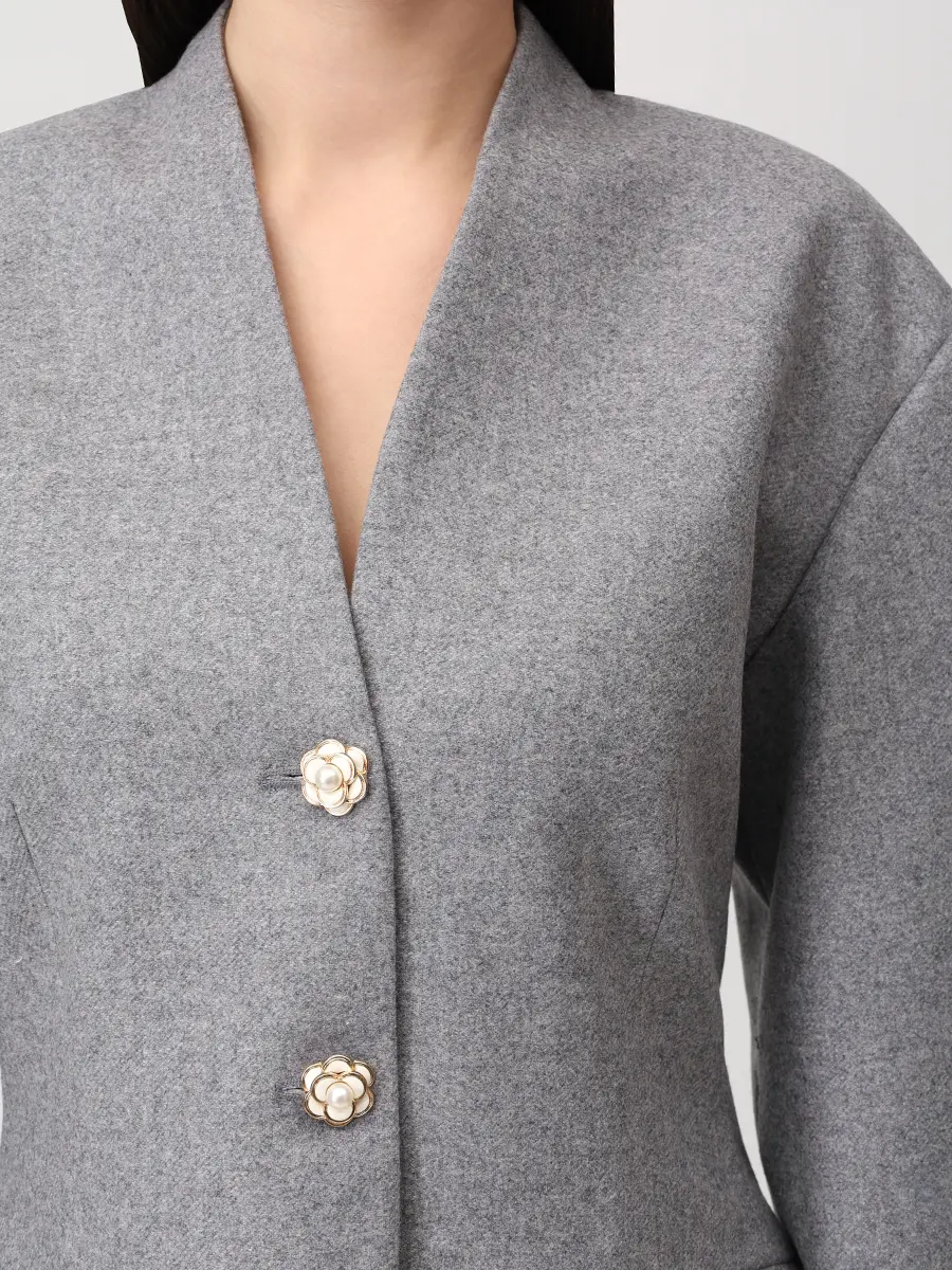 Жакет шерстяной