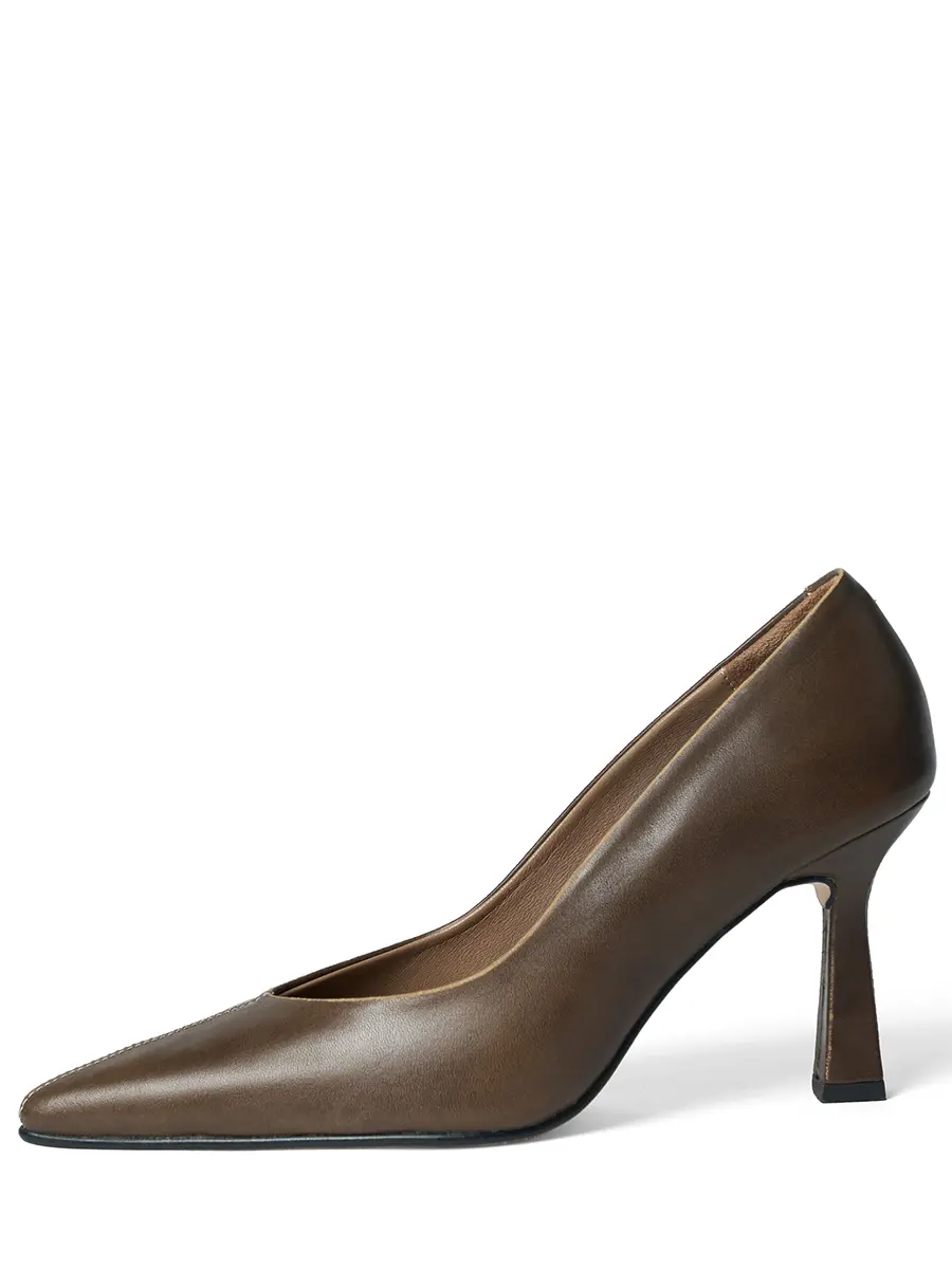 Туфли Vintage khaki кожаные