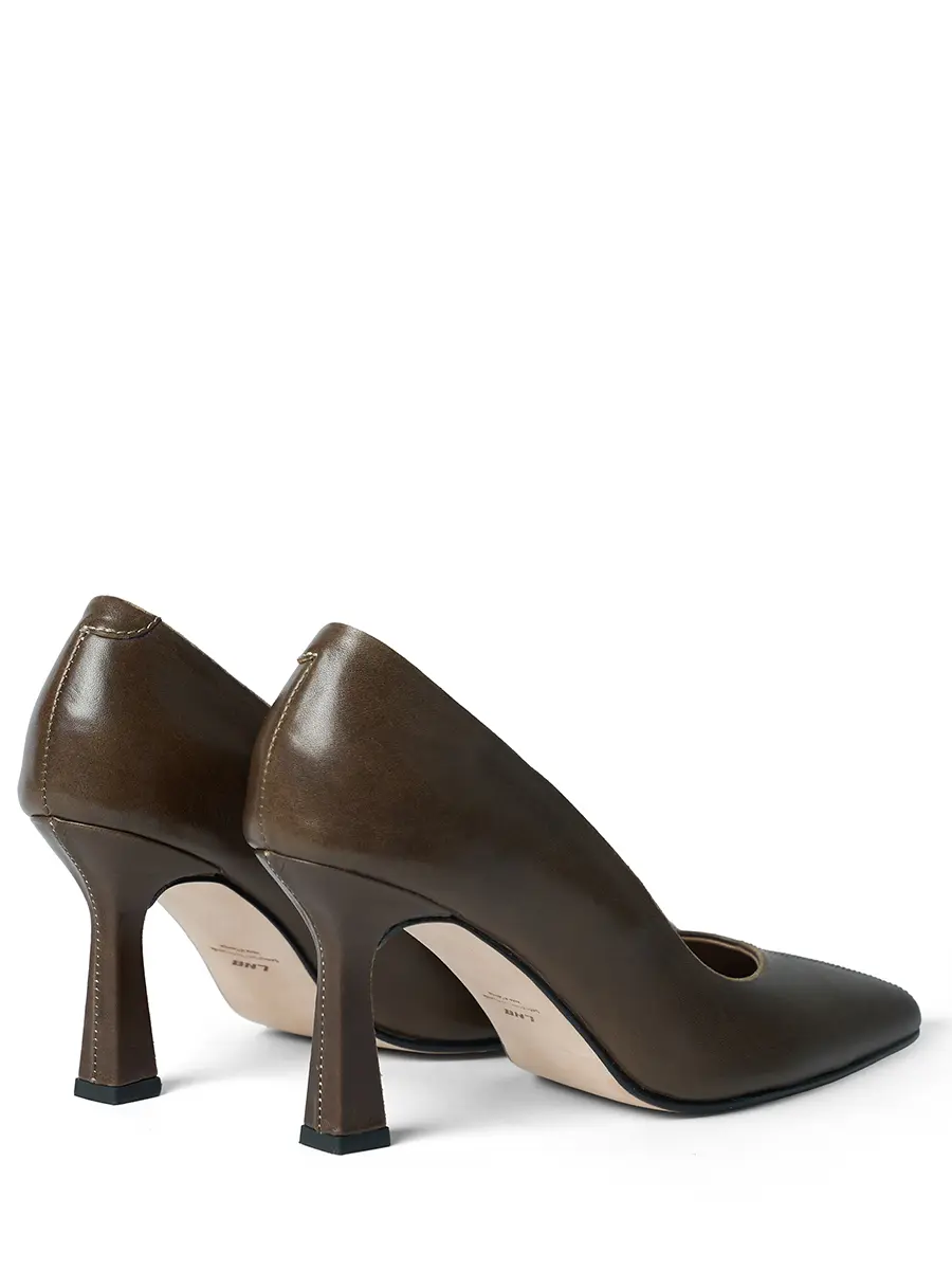 Туфли Vintage khaki кожаные