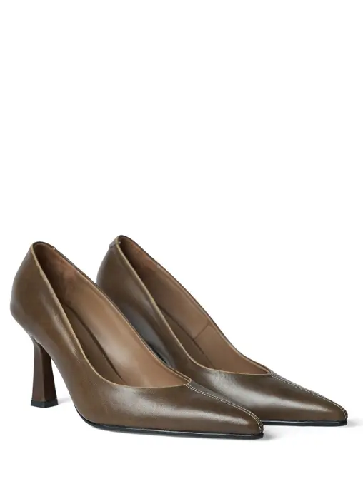 Туфли Vintage khaki кожаные LNB