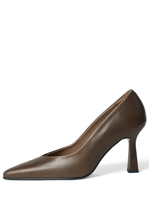 Туфли Vintage khaki кожаные LNB