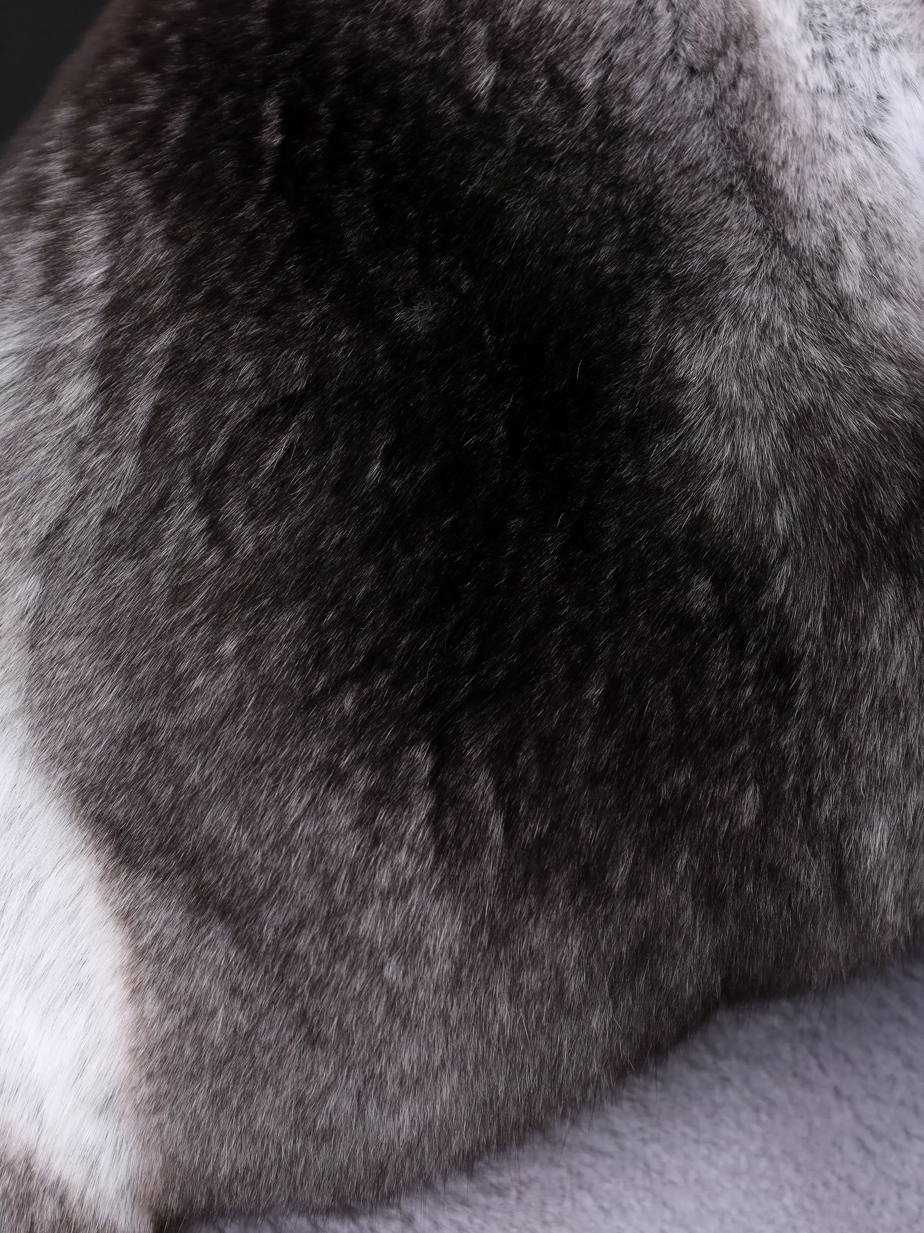 Шуба из меха норки и шиншиллы