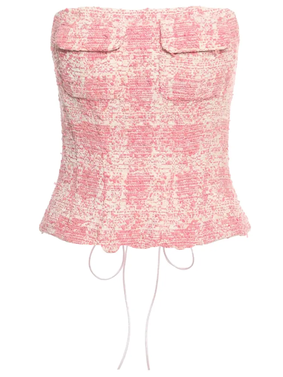 Корсет твидовый