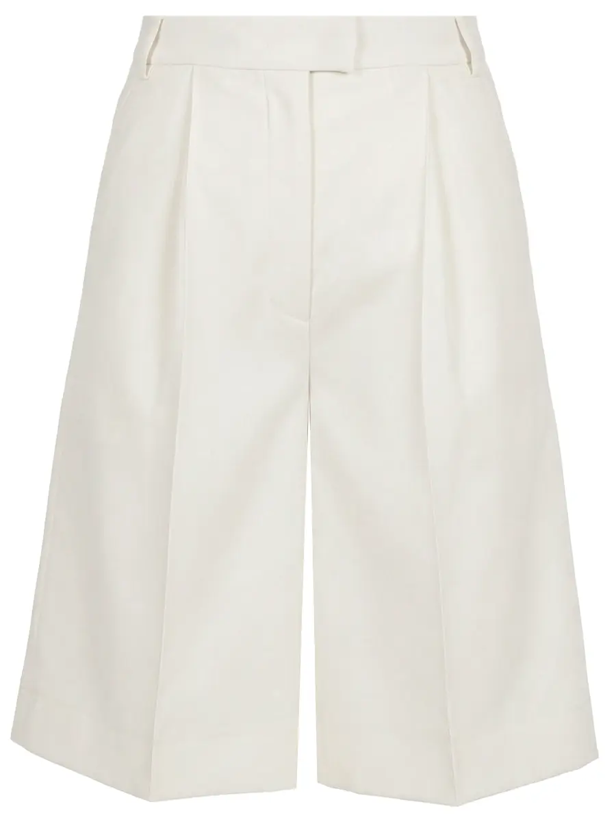 Бермуды из шерсти и шелка