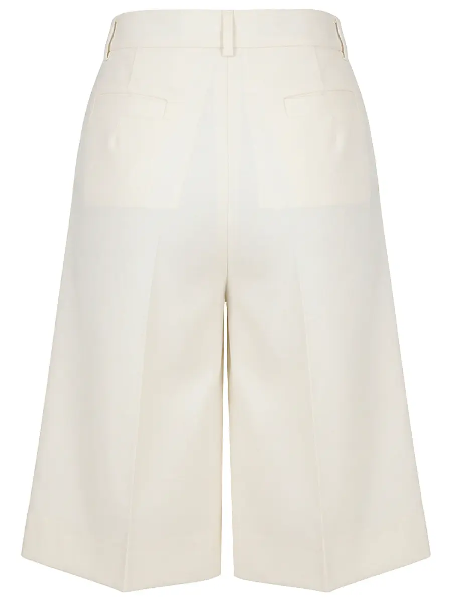 Бермуды из шерсти и шелка