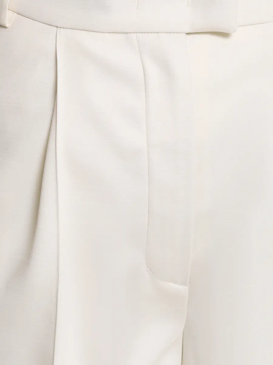 Бермуды из шерсти и шелка