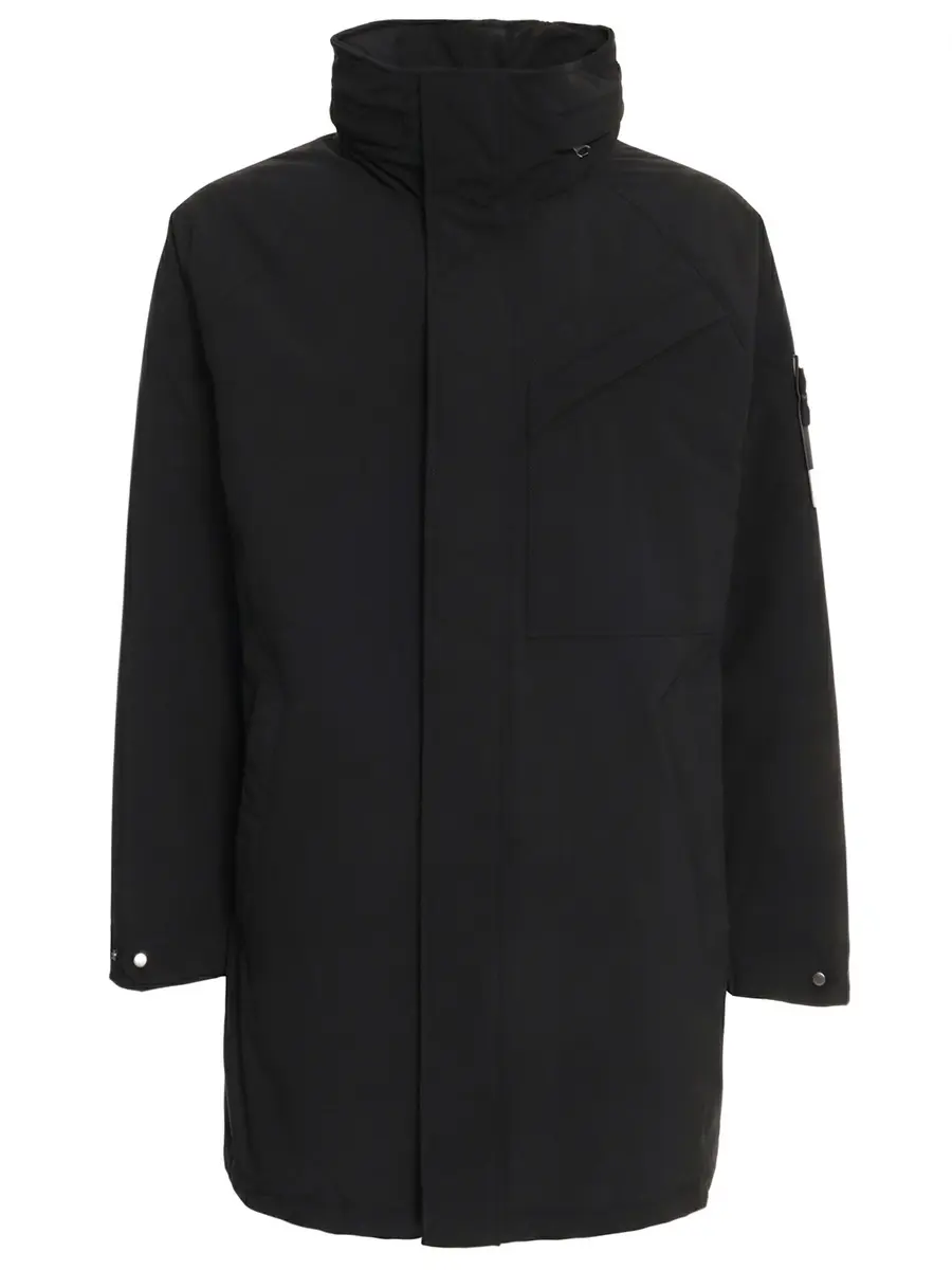 Парка однотонная