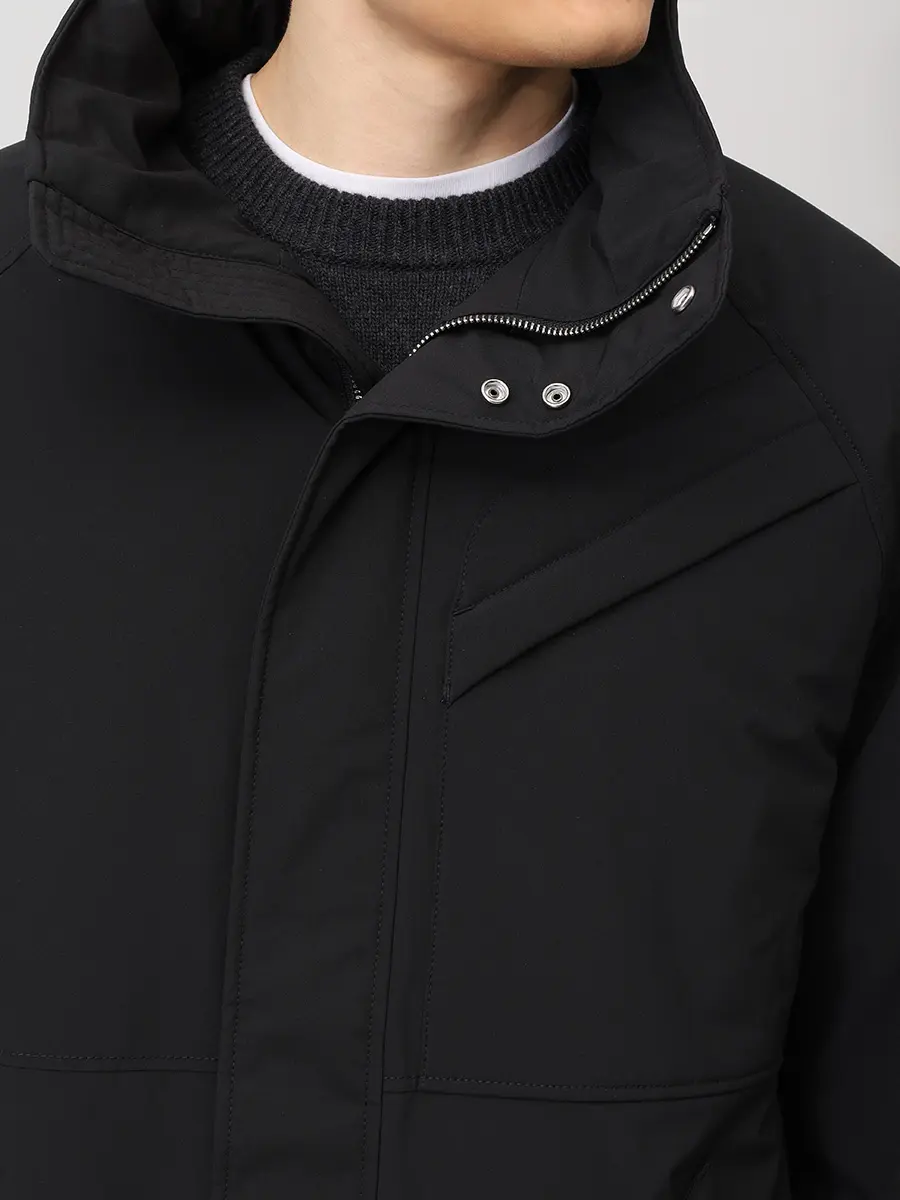 Парка однотонная