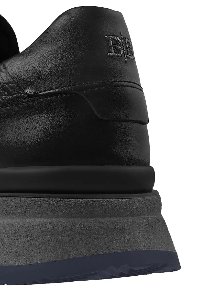 Кроссовки кожаные